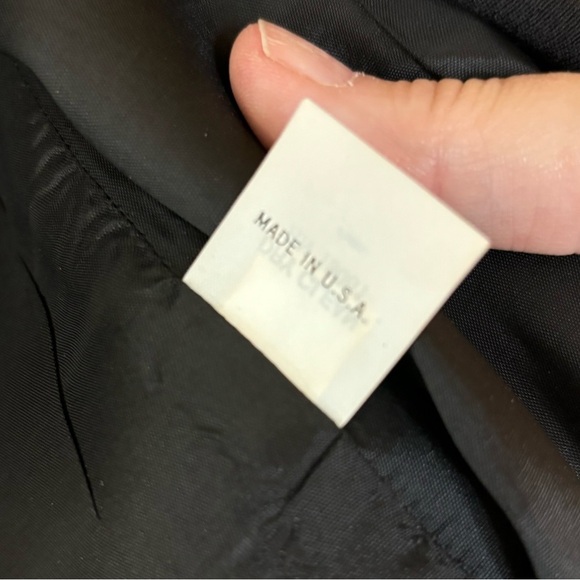 Doncaster Black Wool Single Button 80s Style Long Blazer - Picture 10 of 10